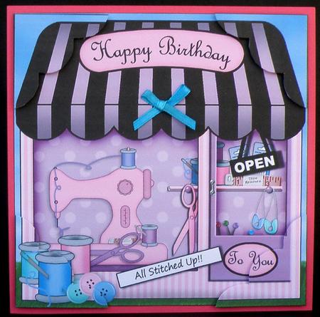 8 x 8 the Little Sewing Shop Topper by Suzi Cooper