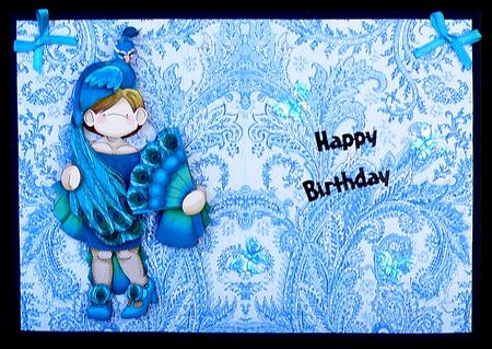Fern Swirl Blue by Suzi Cooper
