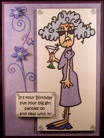 Stella Has a Big Girl Panties on Quick Card by Suzi Cooper