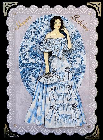 Lace Edged Card Fronts & Backs by Suzi Cooper