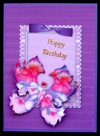 6 Ribbon & Lace 7 Card Fronts by Suzi Cooper