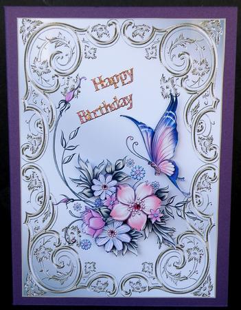 Silver Gilt Butterfly & Flowers by Suzi Cooper