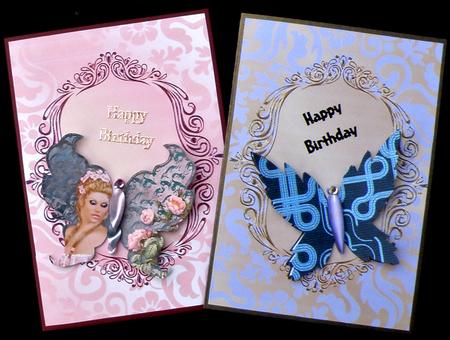 6 Ornate Vintage Card Fronts by Suzi Cooper