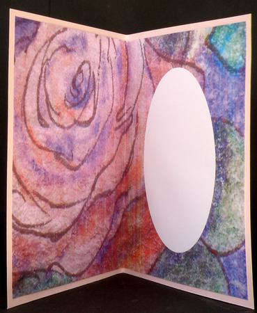 Painted Open Rose Insert by Suzi Cooper