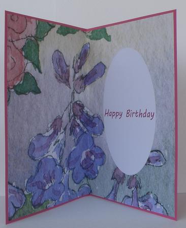 Lilac Penstemon Insert by Suzi Cooper