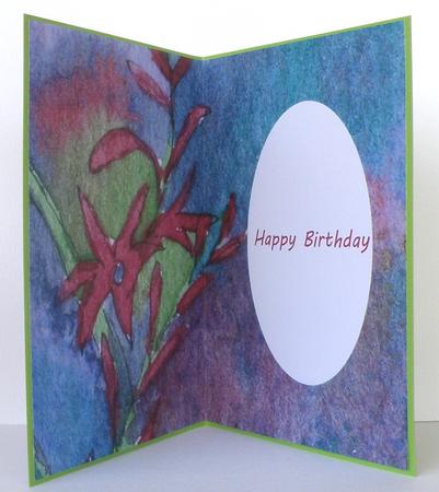 Cerise Flowers Insert by Suzi Cooper