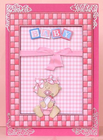 Baby Girl with Ribbon by Suzi Cooper