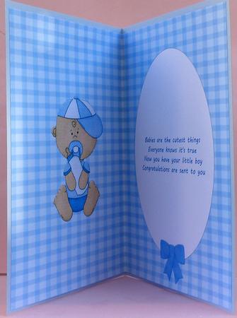 Its a Boy Insert by Suzi Cooper