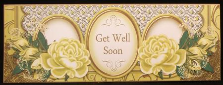 Lemon Rose Get Well Soon Large Dl Decoupage Card Kit by Suzi Cooper