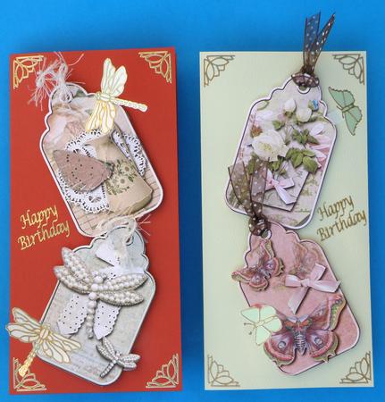 Shabby Wings Tag Toppers by Suzi Cooper