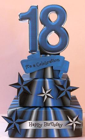 Tiered Box Cake - Male 18th or 21st by Suzi Cooper