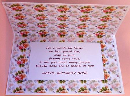 Floral Pink Rose Insert by Suzi Cooper
