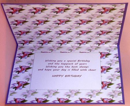Pink Floral Hibiscus Insert by Suzi Cooper