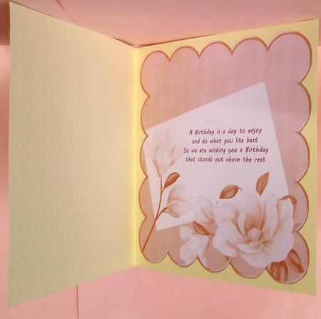 Magnolia Pink 8in Scallop Insert Panel 1 Sheet by Suzi Cooper
