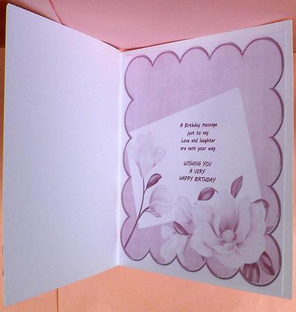 Magnolia Pale Lilac 8in Scallop Insert Panel 1 Sheet by Suzi Cooper