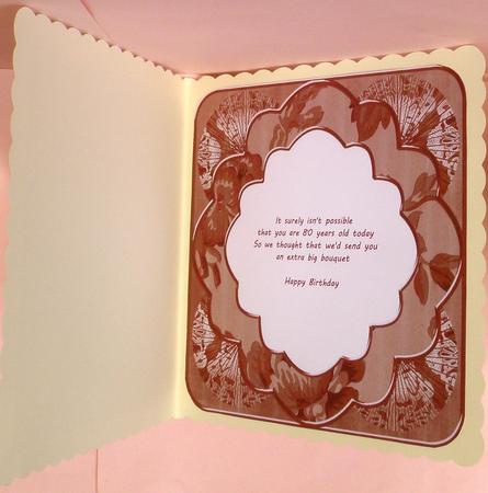 Rosette Style 1 Dusky Pink 8in Scallop Insert Panel Sheet by Suzi Cooper