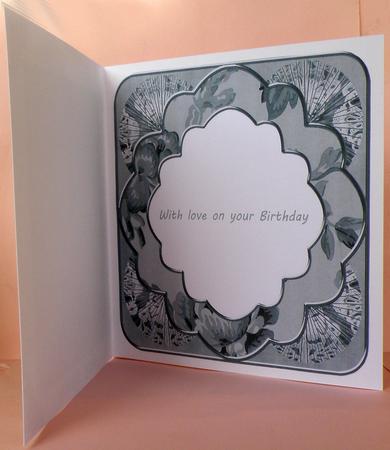 Rosette Style 1 Silver 8in Scallop Insert Panel Sheet by Suzi Cooper