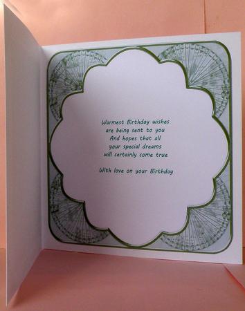 Rosette Style 2 Dove 8in Scallop Insert Panel Sheet by Suzi Cooper