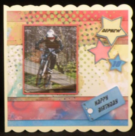 Boy on Bike 6inch Pyramid by Suzi Cooper