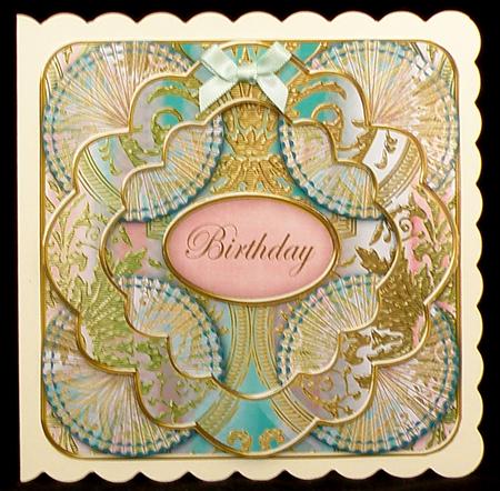 Multi Mix Birthday 3D Rosette Decoupage Card Front by Suzi Cooper