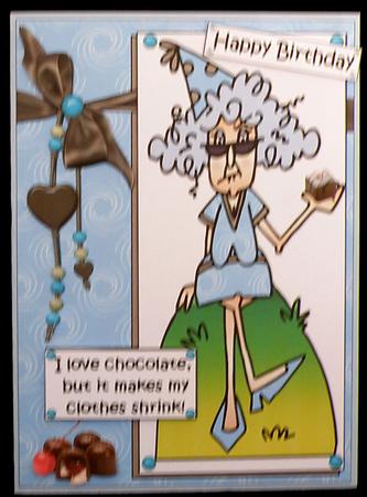 Stella Love Chocolate Quick Card by Suzi Cooper
