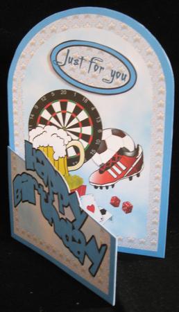 Men Things Cutaway Card by Suzi Cooper