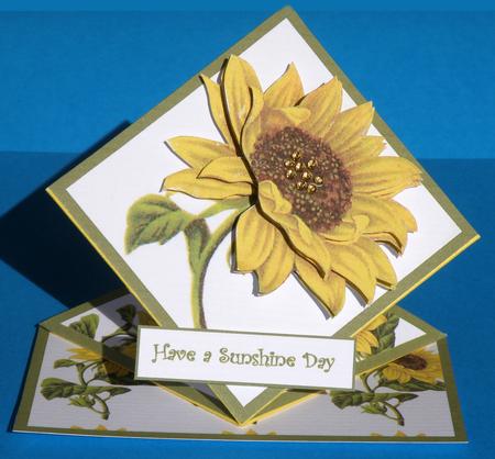 Have a Sunshine Day - Sunflower Diamond Pop Up by Suzi Cooper