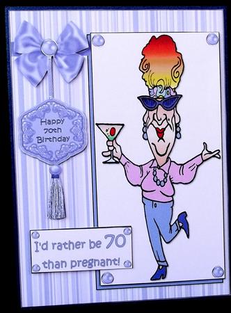 Edna Would Rather Be 70 Quick Card by Suzi Cooper