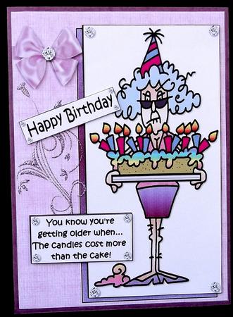Stella Has Expensive Candles Quick Card by Suzi Cooper