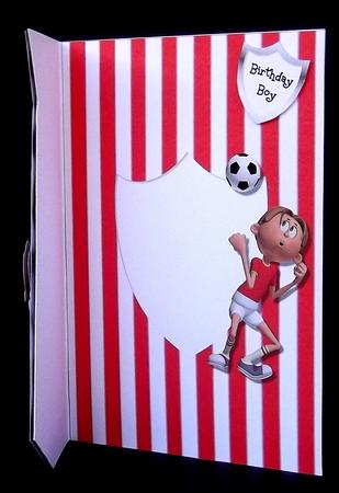 Football Insert Red & White by Suzi Cooper