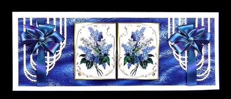 Antique Flowers Large Dl Card by Suzi Cooper