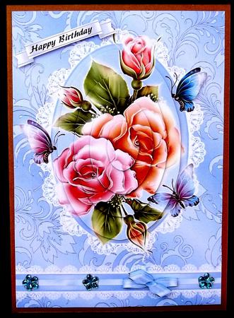 Pink & Peach Roses by Suzi Cooper