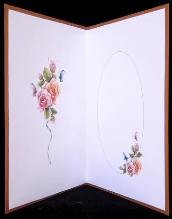 Pink & Peach Roses Insert by Suzi Cooper