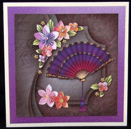 Purple Fan by Suzi Cooper