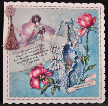 Life Life Card Topper by Suzi Cooper
