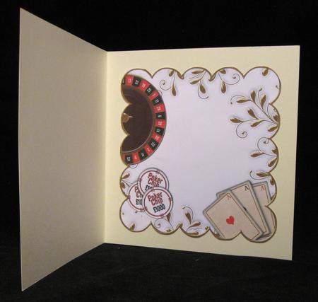 Roulette Colour Scallop 8in Decoupage Card Insert Panel by Suzi Cooper