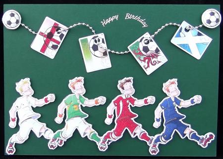 Football Dude National Teams 'puffers'. by Suzi Cooper