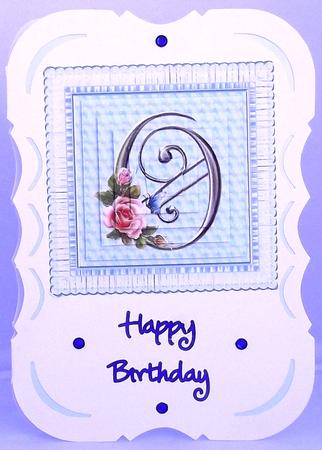 Floral Rose Monogram Letter O by Suzi Cooper