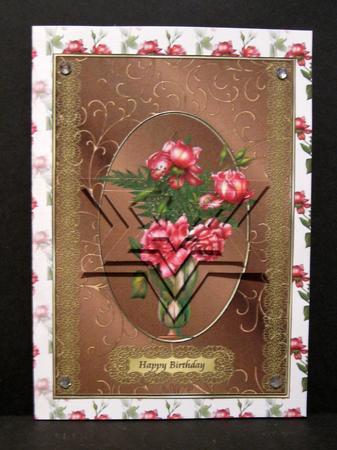 Pink Roses on Stem by Suzi Cooper