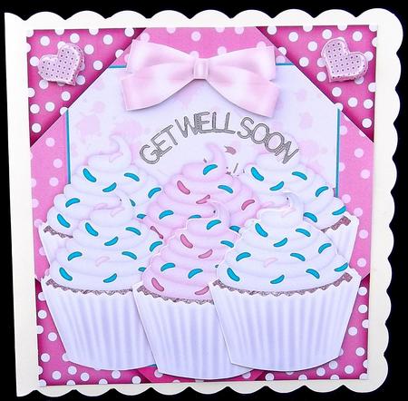 Cupcake Birthday Quick Card Front by Suzi Cooper