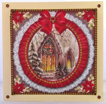 Church Window Ruffle 8in Rounded Side Stacker by Suzi Cooper