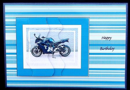 Biker Mad Torn Edges Stacker Sheet with Card Front by Suzi Cooper