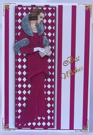 Cerise Vintage Lady by Suzi Cooper