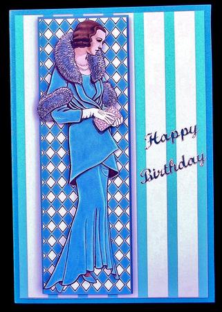 Vintage Lady Blue by Suzi Cooper