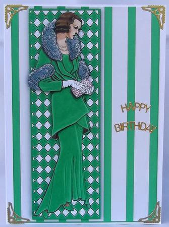 Vintage Lady Green by Suzi Cooper