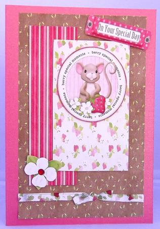 Berry Special Moments Topper with Decoupage by Suzi Cooper