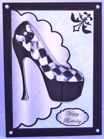 Check High Heel by Suzi Cooper