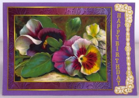 Vintage Pansy's Toppers by Suzi Cooper