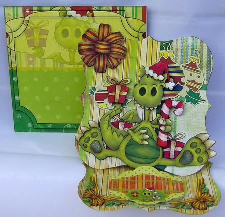 Cute Dragon Shaped Easel Card Kit by Suzi Cooper
