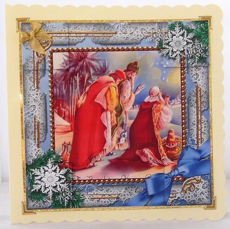 Three Kings Snow 8inch Picture Sheet by Suzi Cooper